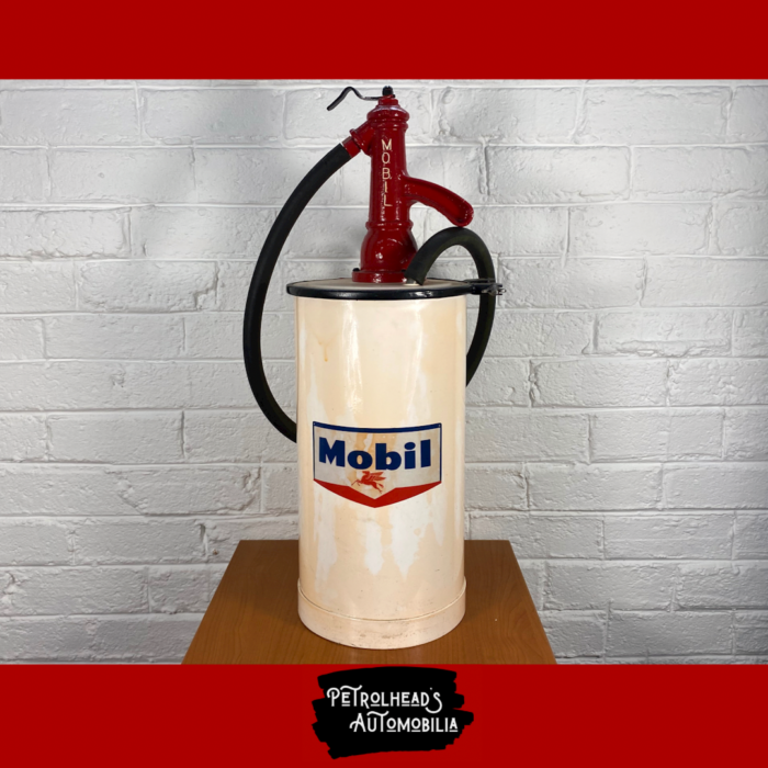 Restored Vintage Mobil Oil Pump