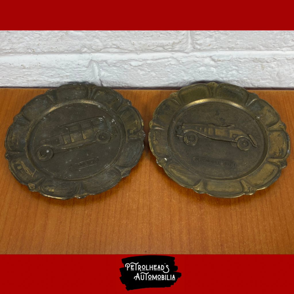 Vintage Brass Classic Car Wall Hanging Plates Auctiongiant