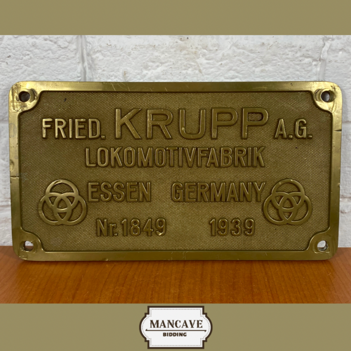 Locomotive Builder's Plate