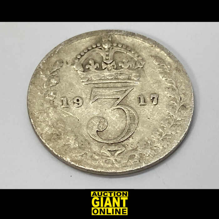 1917 King George V South African Three Pence (Tickey) Coin - Image 2