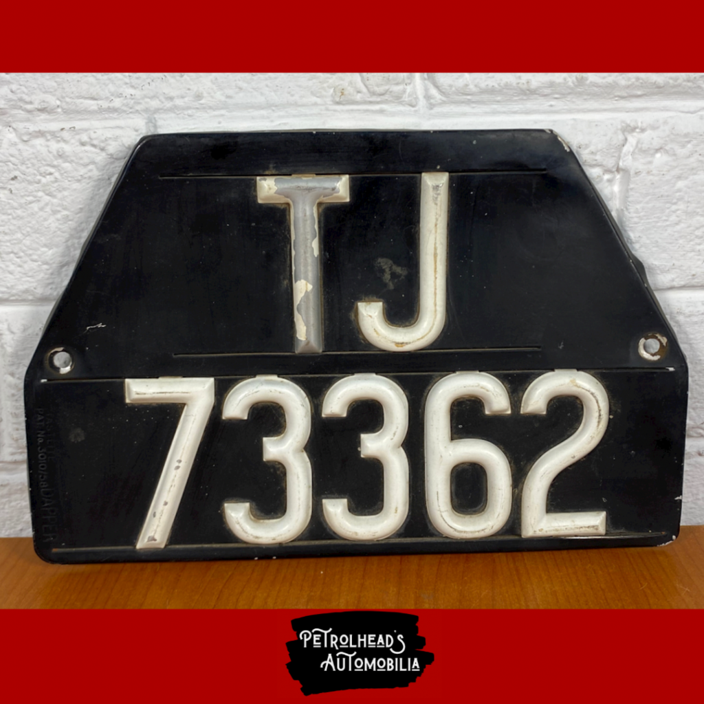 Vintage Number Plate Auctiongiant