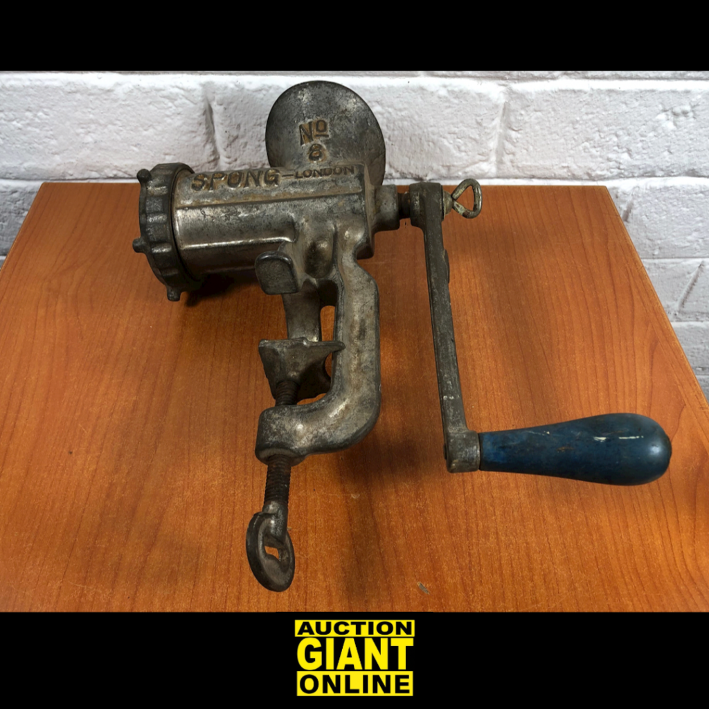 Vintage Spong No.8 Meat Grinder (Made in England) AuctionGiant