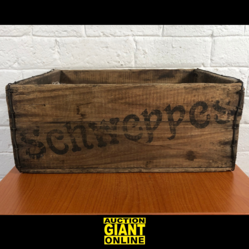 Vintage Schweppes Wooden Crate