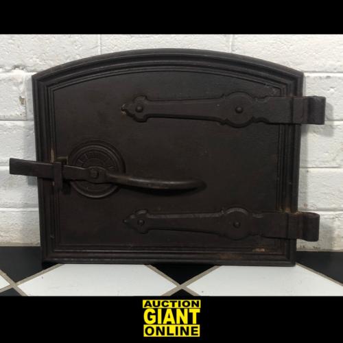 Vintage Cast Iron Coal Stove Door