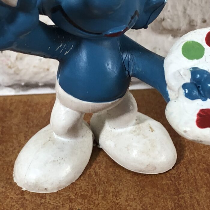 Vintage Painter Smurf Figurine (Made in West Germany) - Image 4