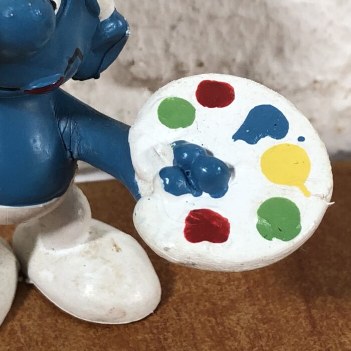 Vintage Painter Smurf Figurine (Made in West Germany) - Image 3