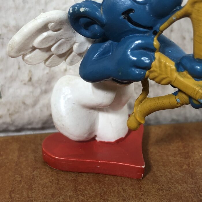 Vintage Cupid Smurf Figurine (Made in West Germany) - Image 4