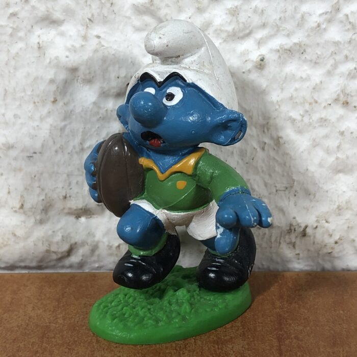 RARE Vintage South African Springboks Rugby Smurf Figurine (Made in West Germany)