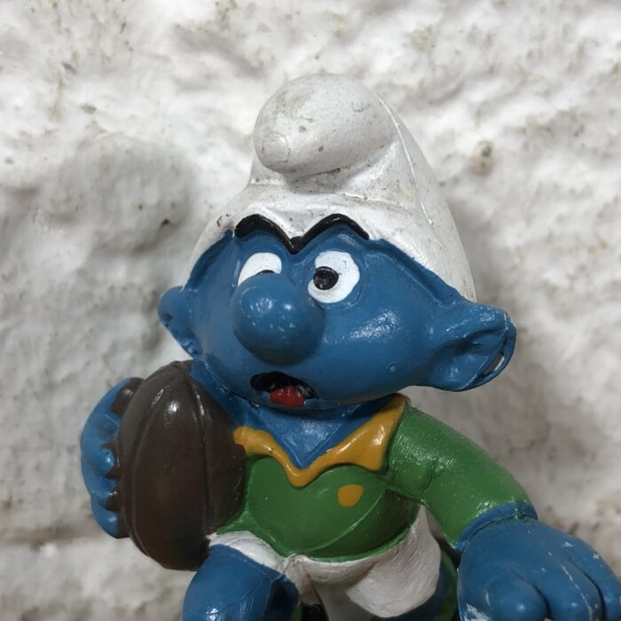 RARE Vintage South African Springboks Rugby Smurf Figurine (Made in West Germany) - Image 2