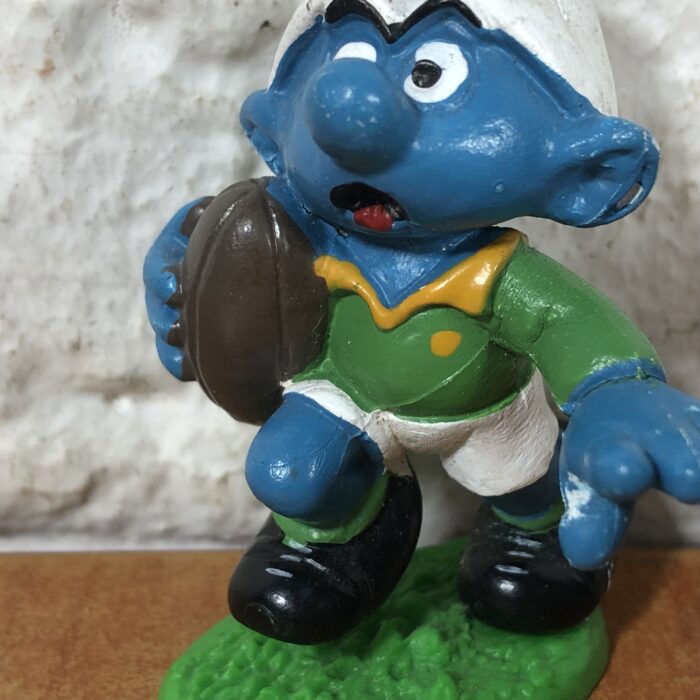 RARE Vintage South African Springboks Rugby Smurf Figurine (Made in West Germany) - Image 3