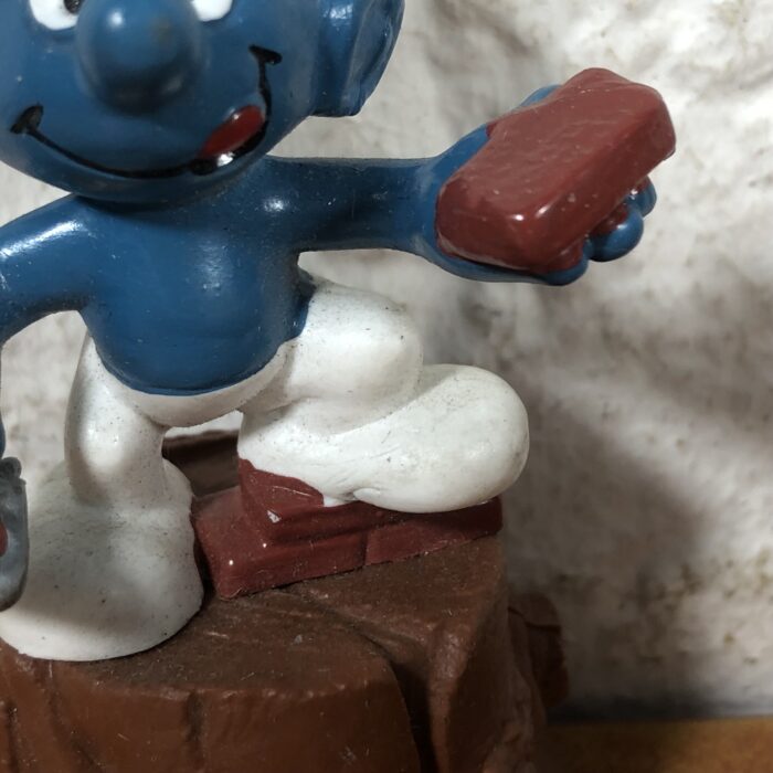 Vintage Builder Smurf Pencil Sharpener - Image 4