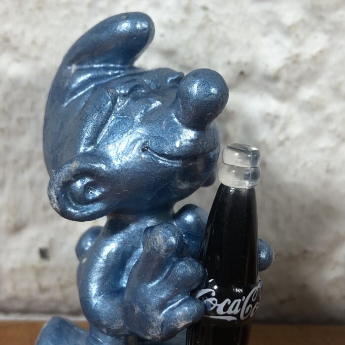 Vintage Coca Cola Smurf Figurine - Image 2