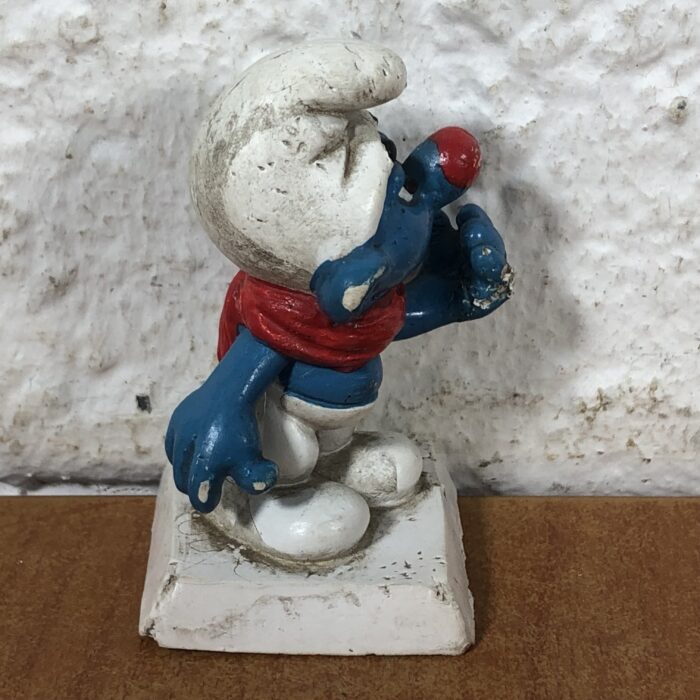 Vintage Winter Smurf Figurine (Made in West Germany) - Image 5