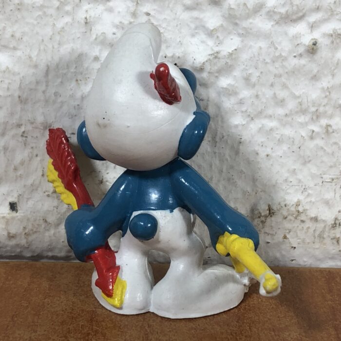 Vintage Archer Smurf Figurine (Made in Hong Kong) - Image 5