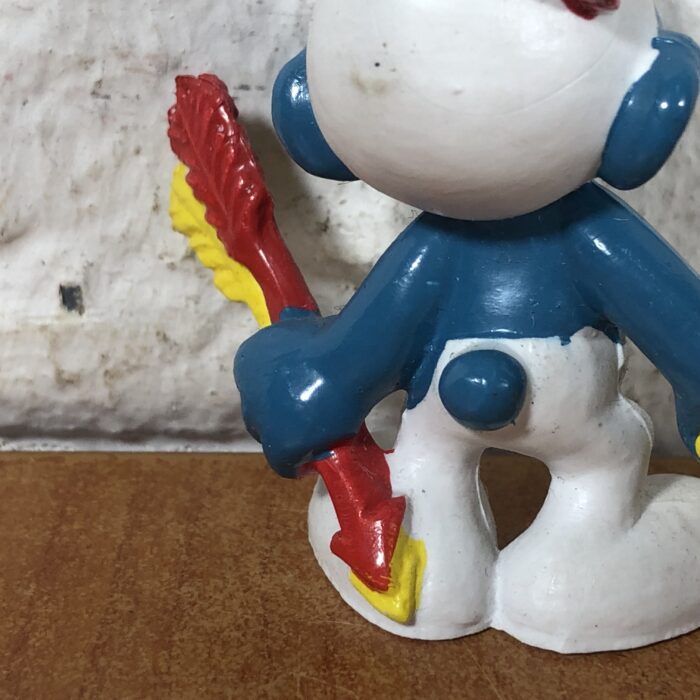 Vintage Archer Smurf Figurine (Made in Hong Kong) - Image 7