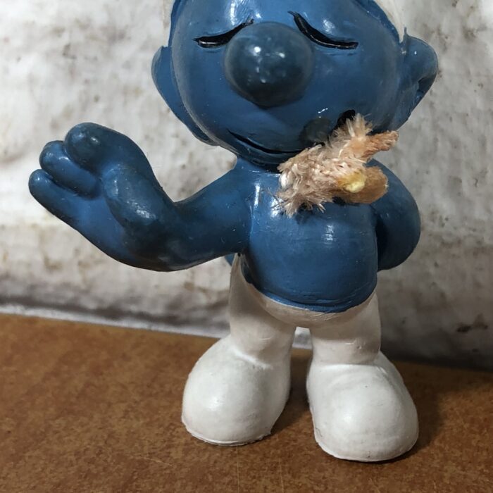 Vintage Waving Smurf Figurine (Made in West Germany) - Image 3