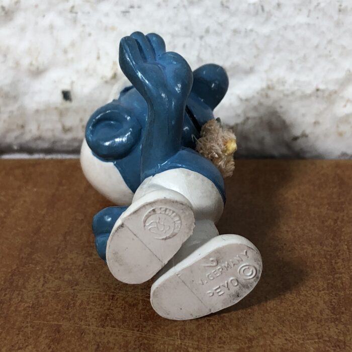 Vintage Waving Smurf Figurine (Made in West Germany) - Image 6