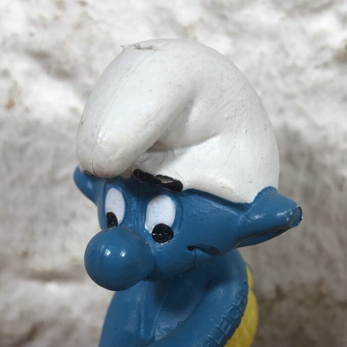 Vintage Golfer Smurf Figurine (Made in West Germany) - Image 2