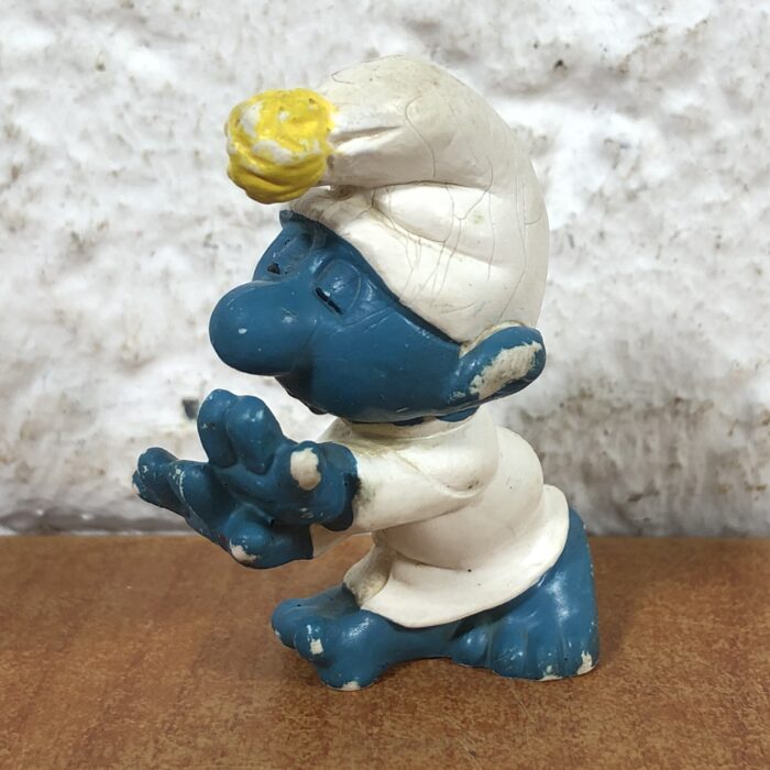 Vintage Sleepwalking Smurf Figurine