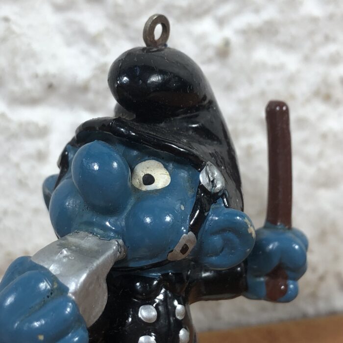 Vintage Policeman Smurf Figurine - Image 2