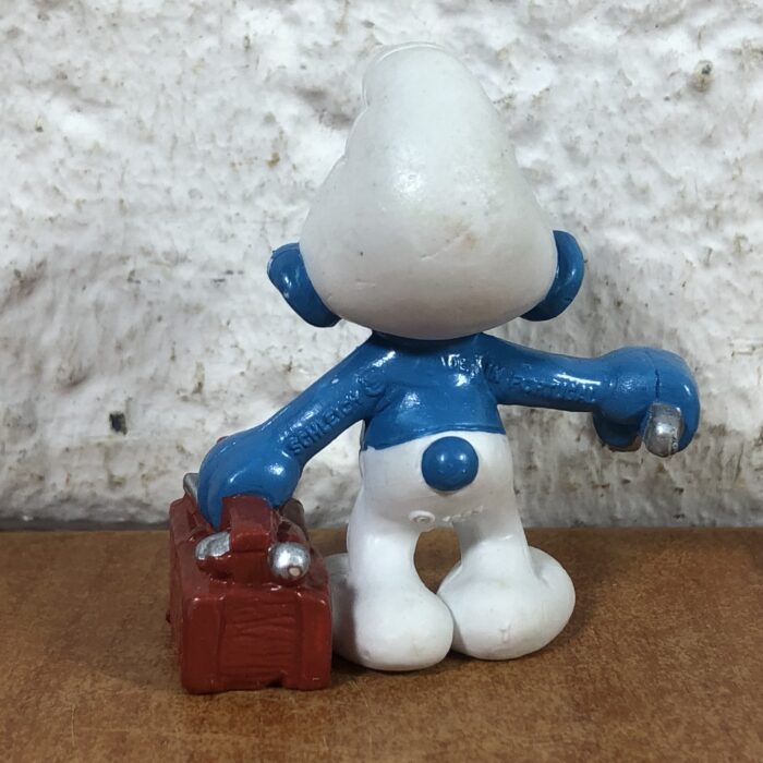 Vintage Plumber Smurf Figurine (Made in West Portugal) - Image 4