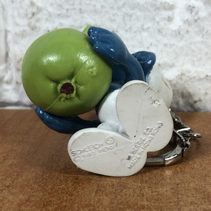 Vintage Green Apple Smurf Keychain (Made in Hong Kong) - Image 6