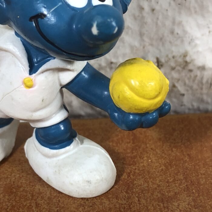 Vintage Tennis Player Smurf Figurine (Made in West Germany) - Image 4