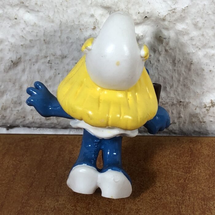 Vintage Waitress Smurfette Figurine (Made in Germany) - Image 5