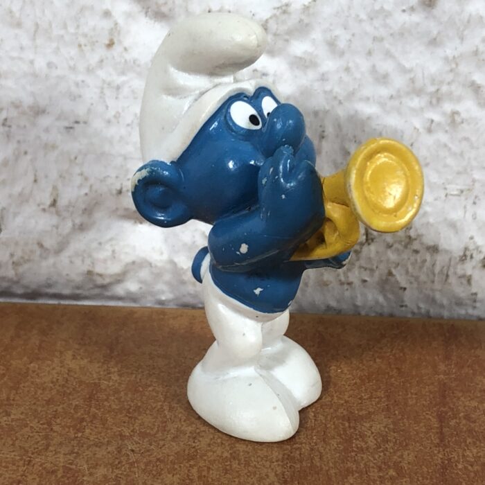 Vintage Trumpet Smurf Figurine - Image 3