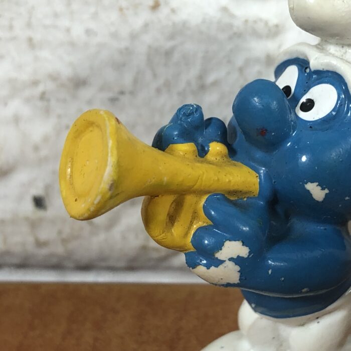 Vintage Trumpet Smurf Figurine - Image 2