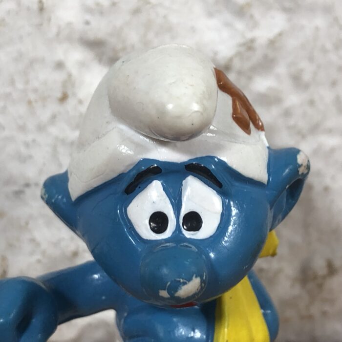 Vintage Injured Smurf Figurine (Made in West Germany) - Image 2