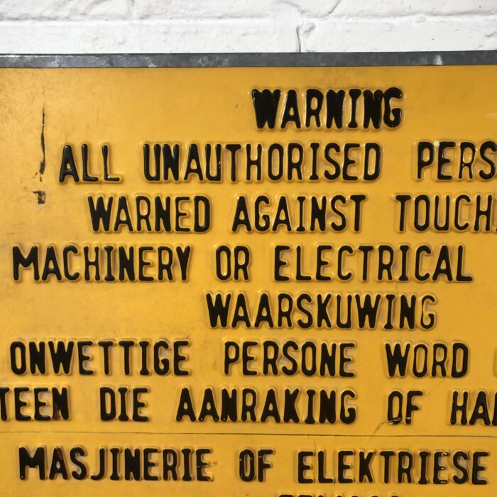 Vintage Warning Sign - Image 2