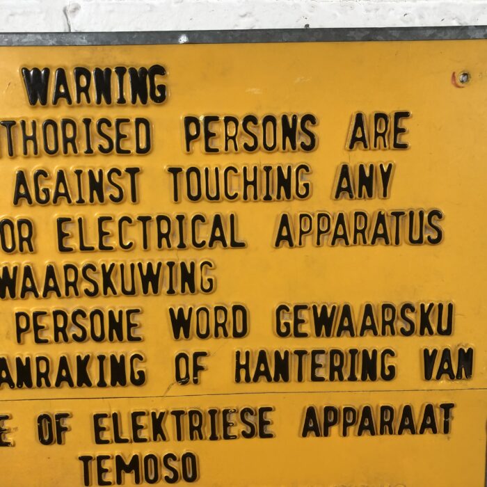 Vintage Warning Sign - Image 3