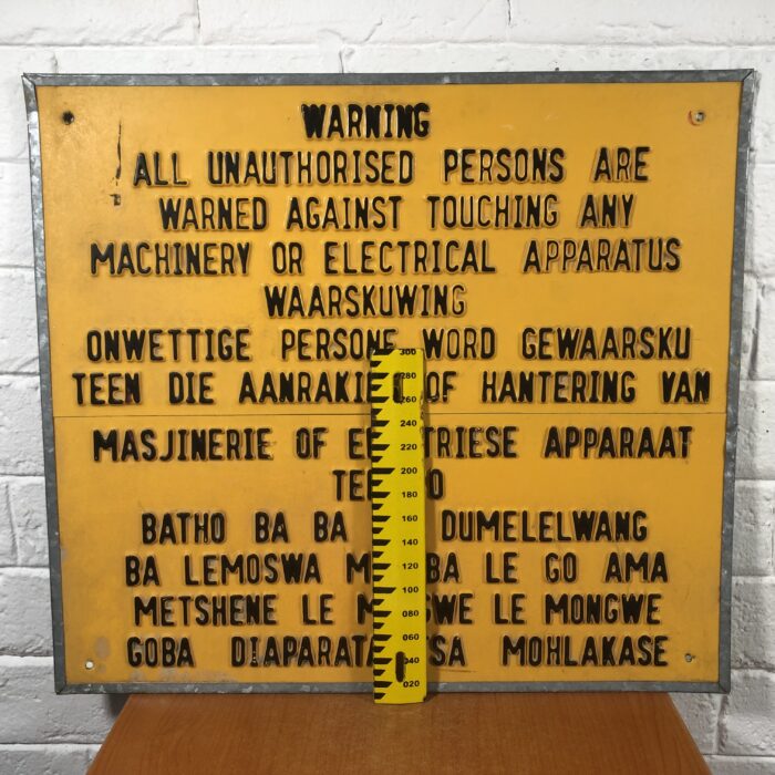 Vintage Warning Sign - Image 7