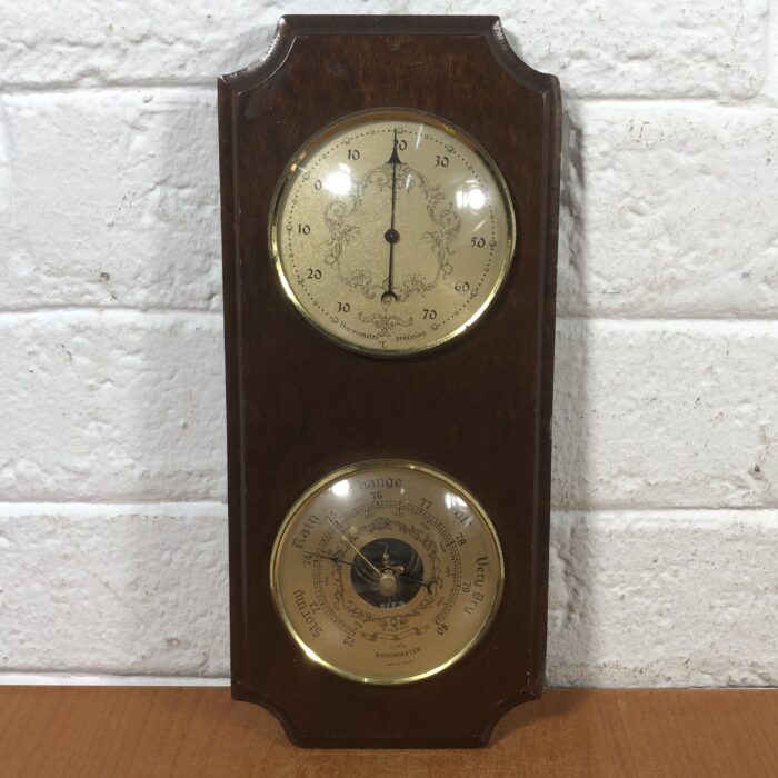 Vintage Thermometer & Barometer