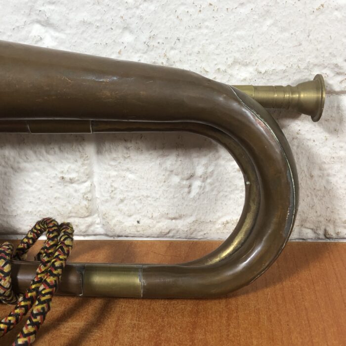 Vintage Brass Military Bugle - Image 4