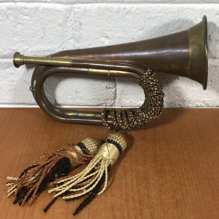 Vintage Brass Military Bugle - Image 6