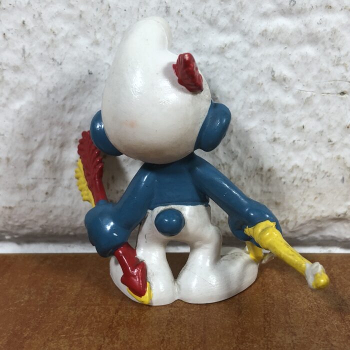 Vintage Archer Smurf Figurine (Made in West Germany) - Image 4