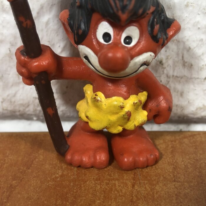 Vintage Wild Smurf Figurine - Image 3