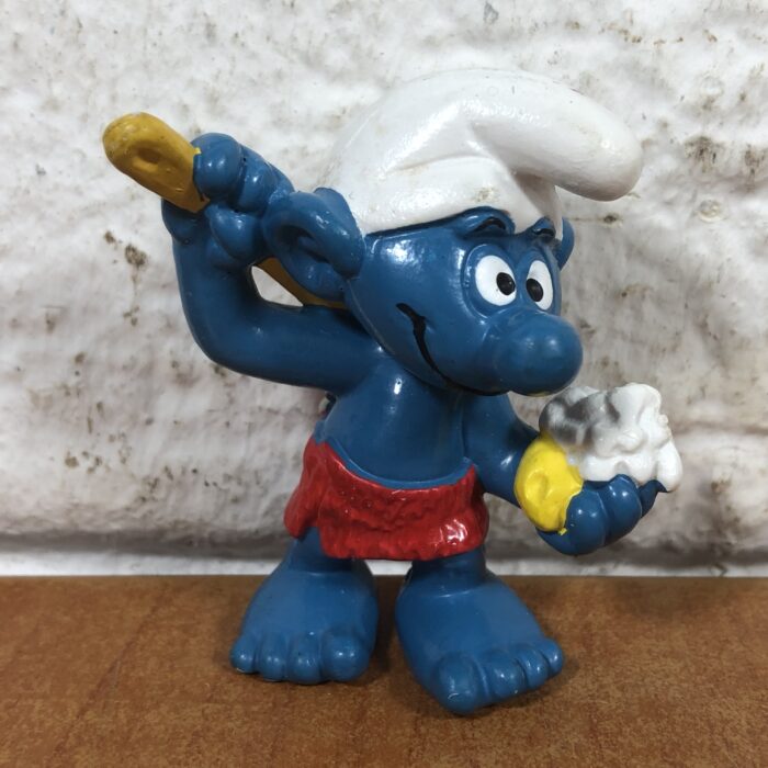 Vintage Bathing Smurf Figurine (Made in West Germany)