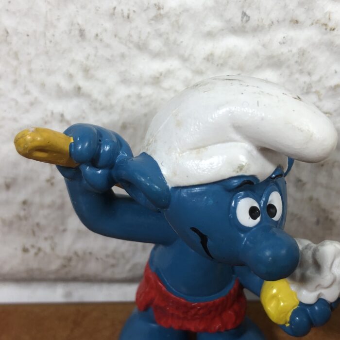 Vintage Bathing Smurf Figurine (Made in West Germany) - Image 2