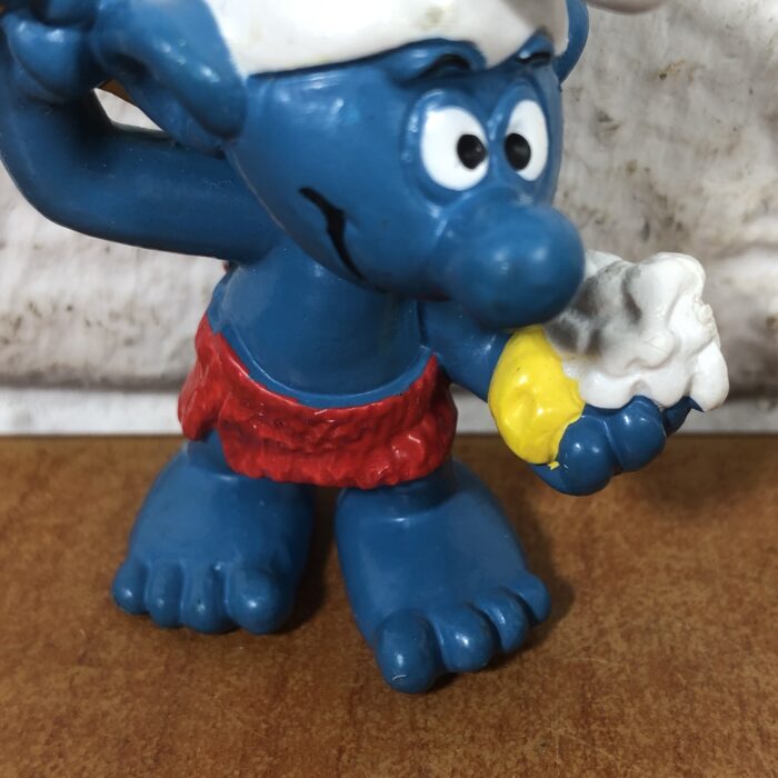 Vintage Bathing Smurf Figurine (Made in West Germany) - Image 3