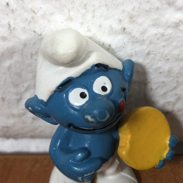 Vintage Cookie Smurf Figurine (Made in West Germany) - Image 2