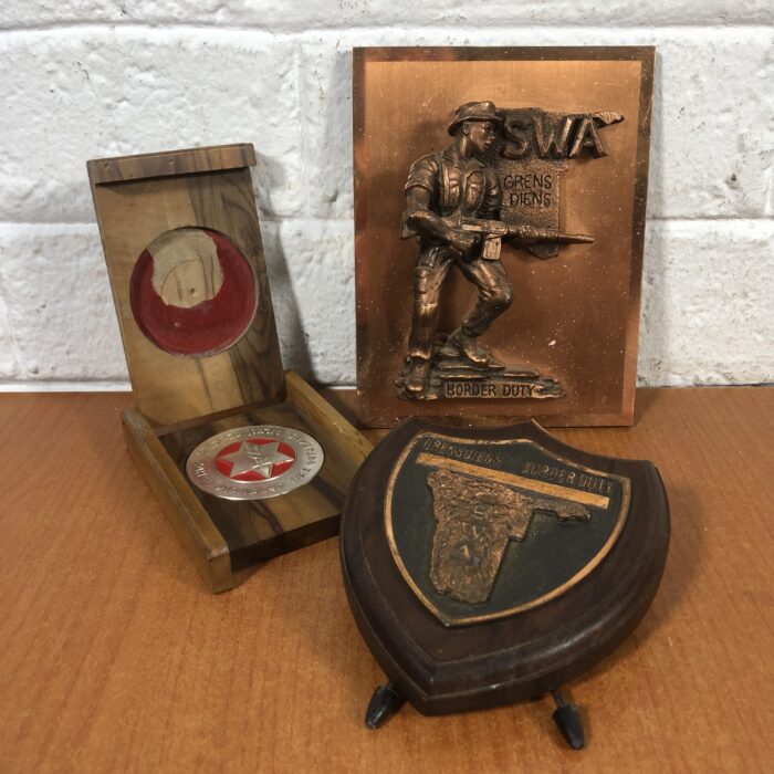 Vintage Border Duty Plaques & Israel Disabled War Veterans Medal