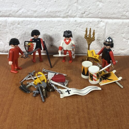 Lot 14: Vintage Medival Playmobil Figurines & Accessories