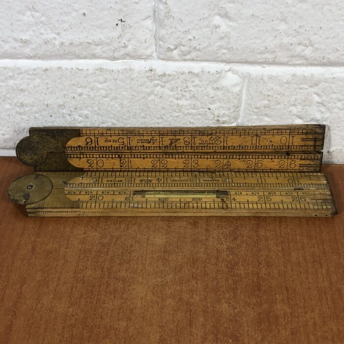 Vintage Wooden Folding Rulers