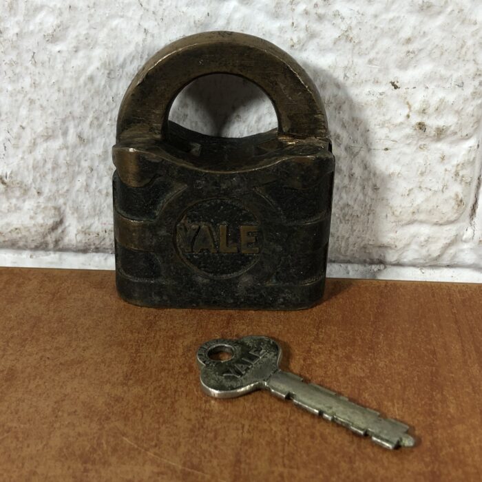 Vintage Yale Brass Locks with Original Keys - Image 3