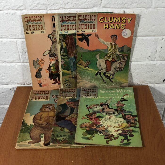 Vintage Classics Illustrated Junior Comic Books