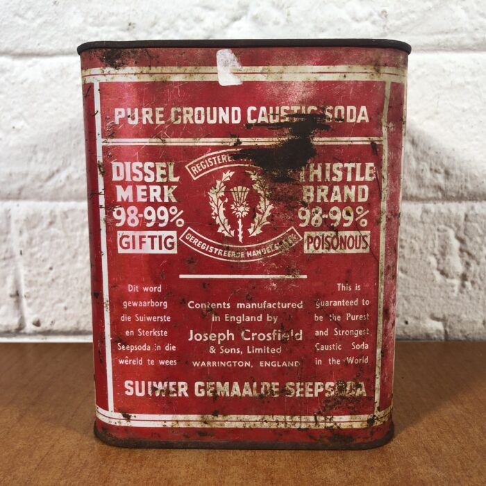 Vintage Caustic Soda Tins - Image 6