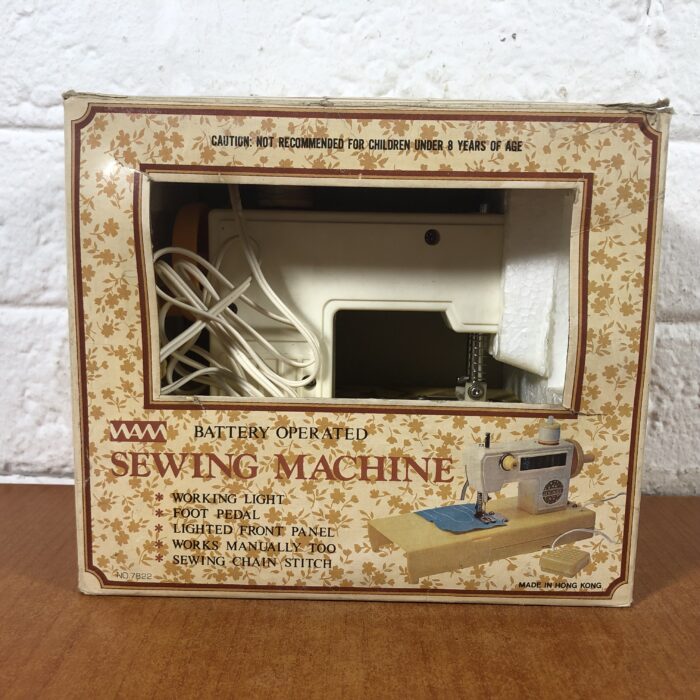 Vintage Toy Sewing Machine in Original Box (Made in Hong Kong)